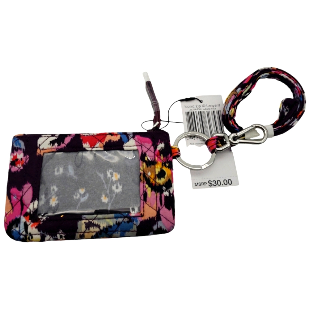 Vera Bradley NWT Zip ID Lanyard in Indiana Rose Retail $30